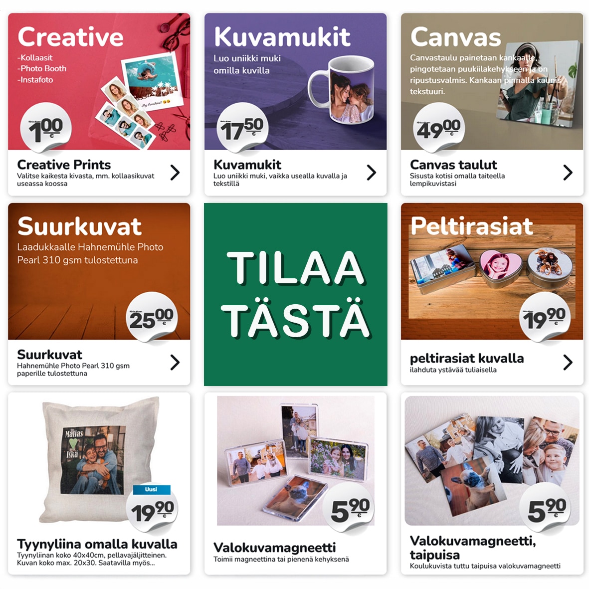 kotisivuille kaikke kuvasta